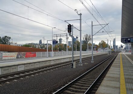 Tory kolejowe na stacji Warszawa Zachodnia