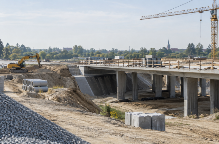 Neutralna ilustracja: budowa infrastruktury.