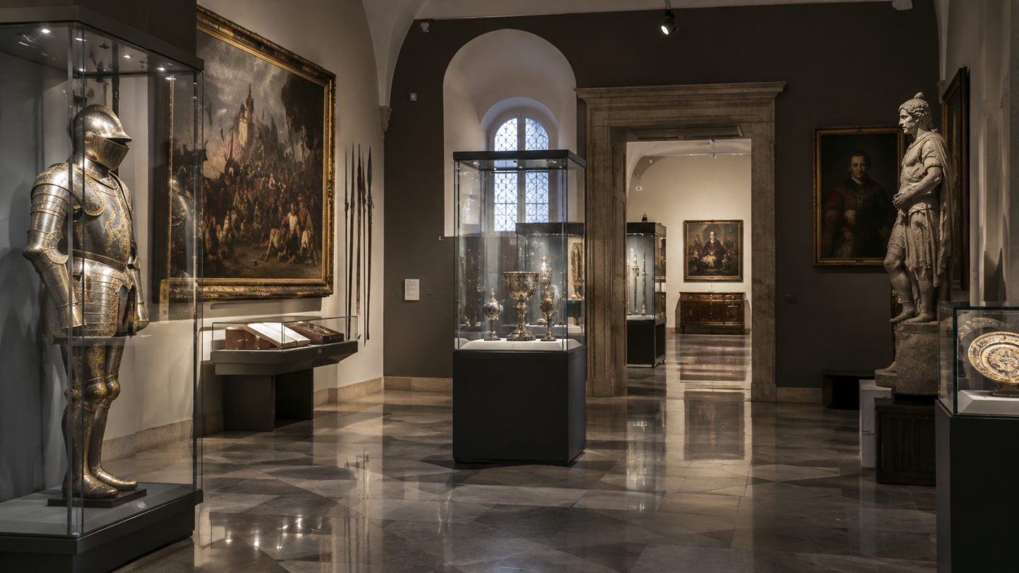 Neutralna ilustracja: muzeum i historia.
