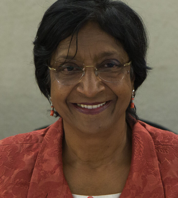 Navi Pillay podczas sesji Rady Praw Człowieka w czerwcu 2014 roku.
