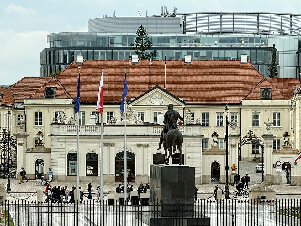 Pałac Potockich w Warszawie, siedziba MKiDN, fotografia z 24 września 2026 roku. Nie przedstawia infrastruktury informatycznej systemu SOP.