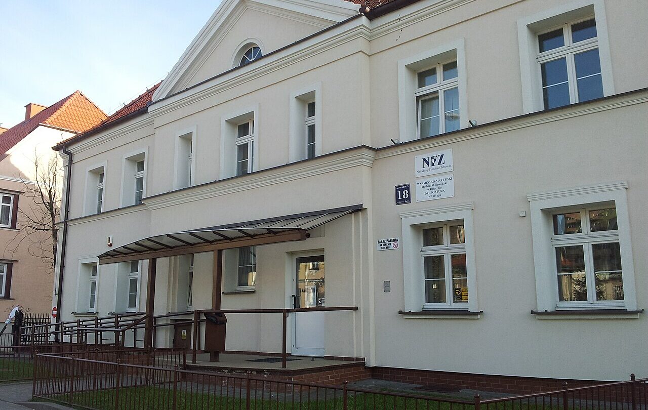 Delegatura NFZ w Elblągu; ilustracja instytucji, nie miejsce konkretnej sprawy opisanej w korespondencji