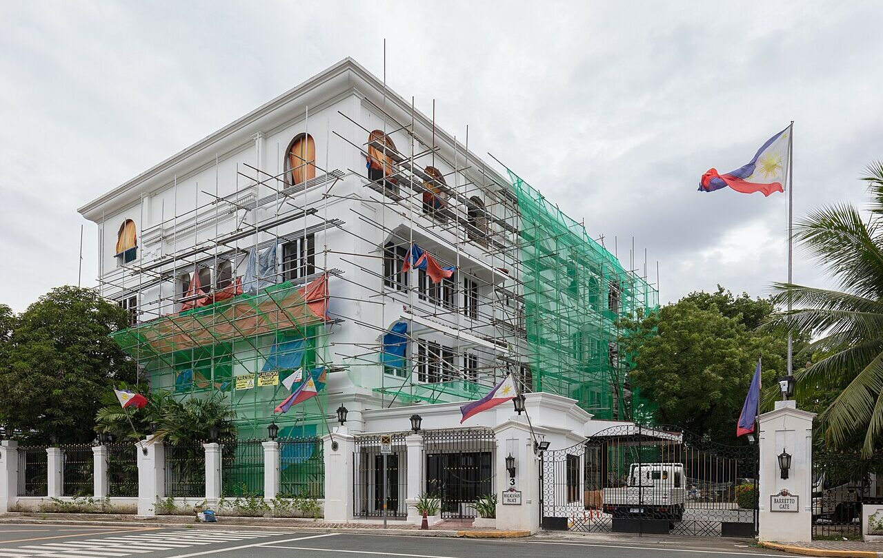 Pałac Malacañang w Manili, siedziba prezydenta Filipin, fotografia z 2023 roku